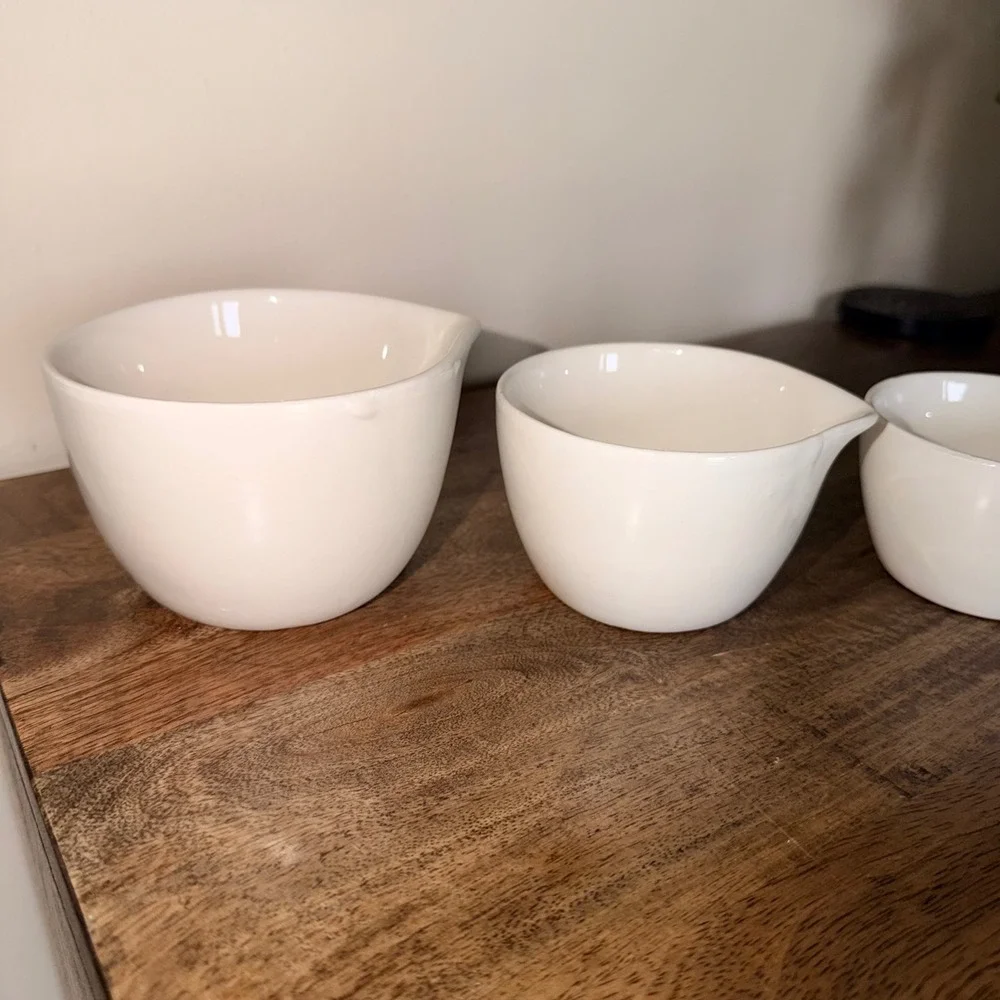 Ashland Pumpkin Measuring Cups Set Ceramic Nesting Cups Kitchen‎ Decor Farmhouse